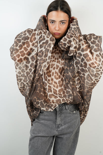 Louise | Blouse met Luipaard print