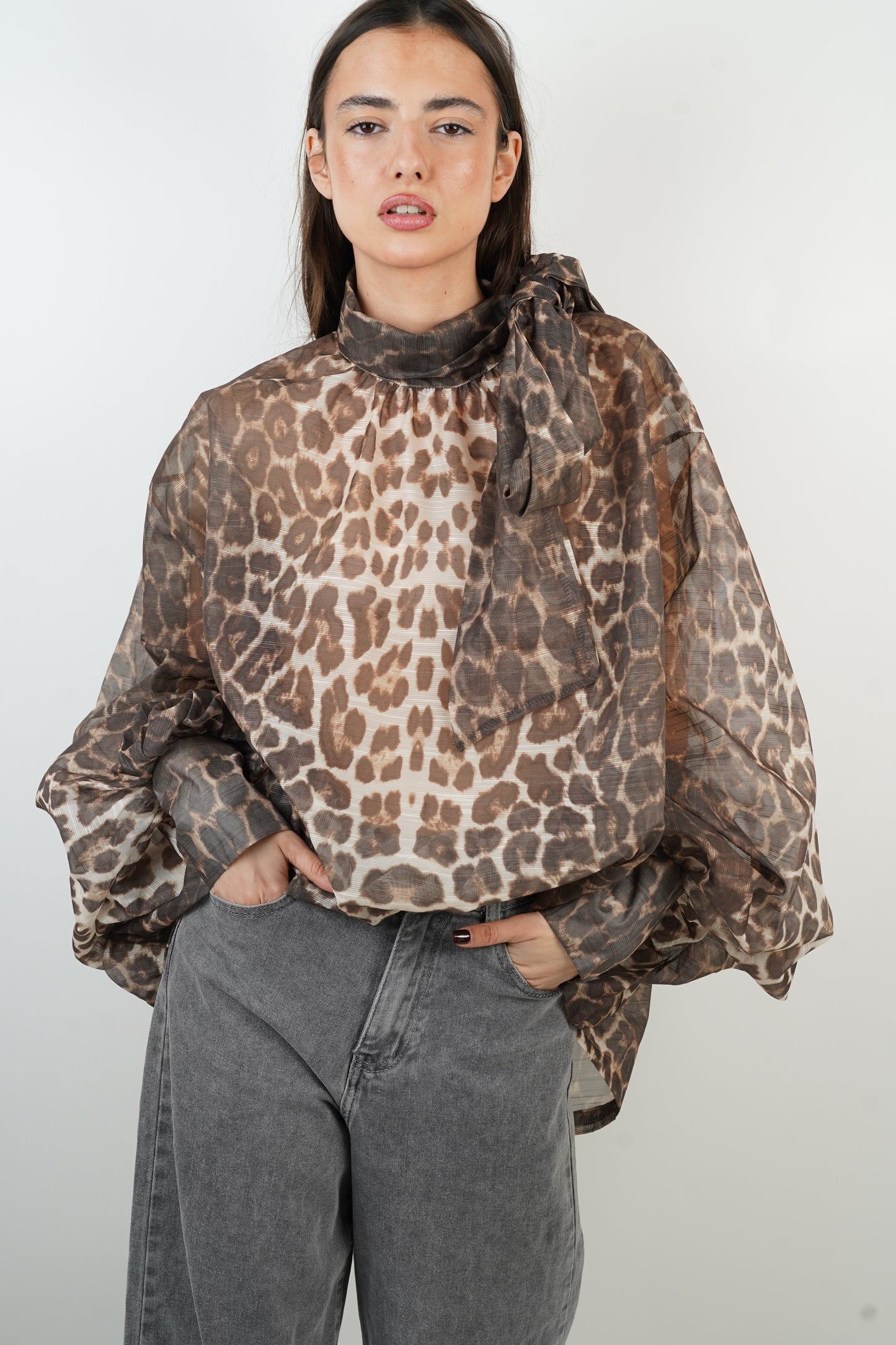 Louise | Blouse met Luipaard print
