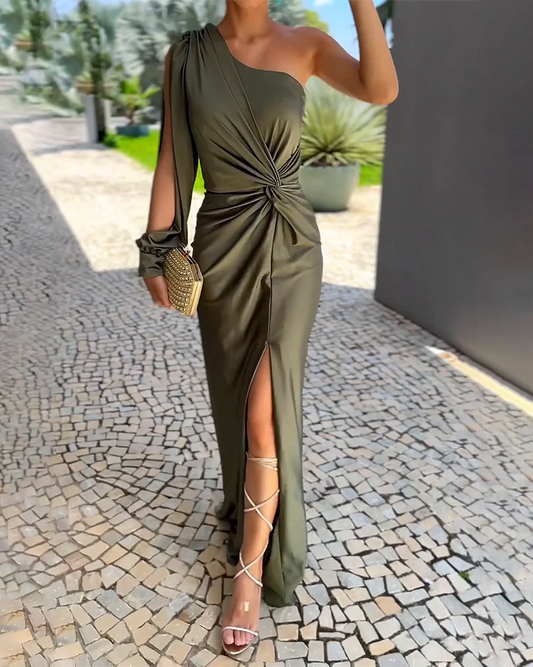 Mandy | Asymmetrische Shouder Jurk