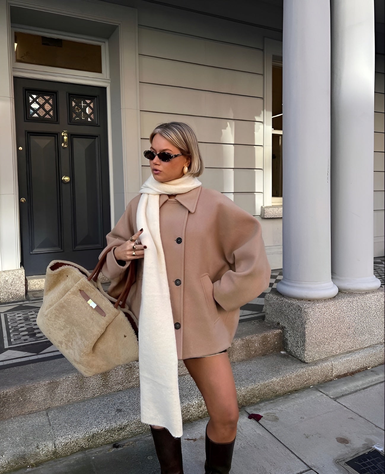 Nona | Chique wollen jas