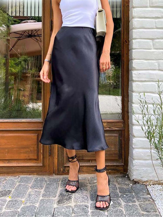 Olga | Satijnen Rok - Tijdloze elegantie en ultiem comfort