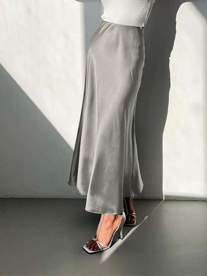 Olga | Satijnen Rok - Tijdloze elegantie en ultiem comfort