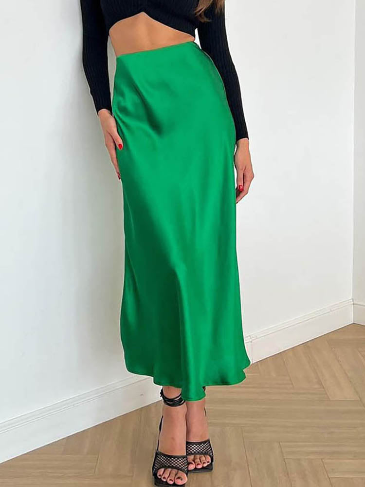 Olga | Satijnen Rok - Tijdloze elegantie en ultiem comfort