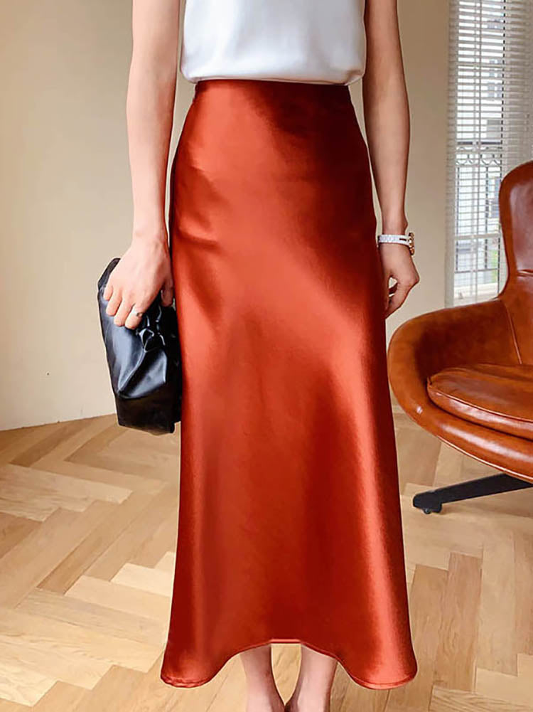 Olga | Satijnen Rok - Tijdloze elegantie en ultiem comfort