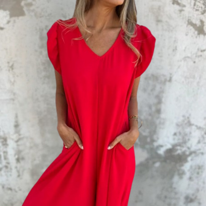 Sarah | Flatterende jurk met Luipaard print