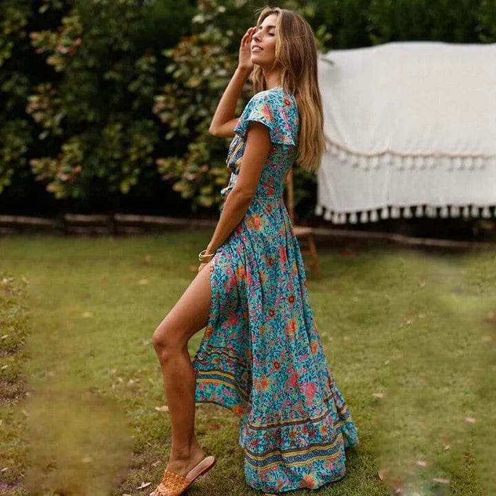 Sora - Flatterende Maxi Jurk met split