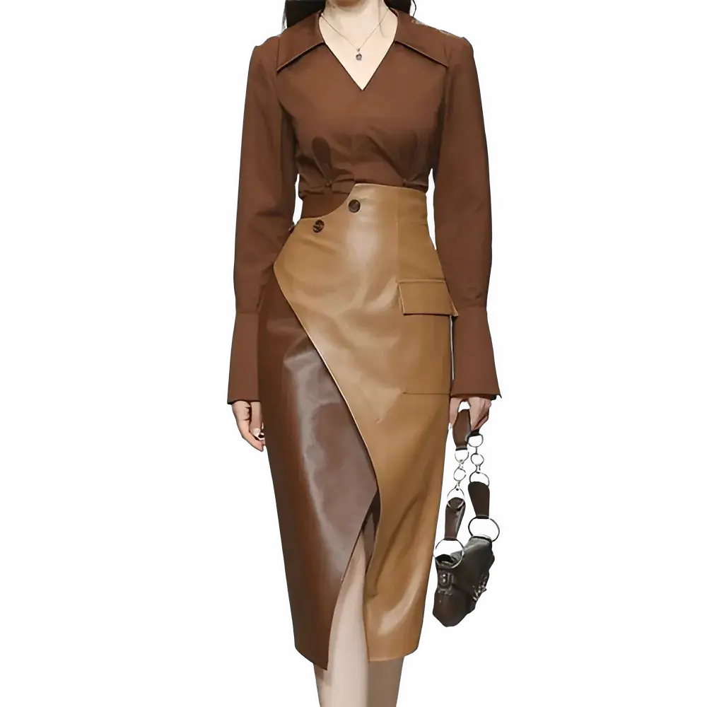 Stijlvolle 2-delige dames herfstset van Vanista