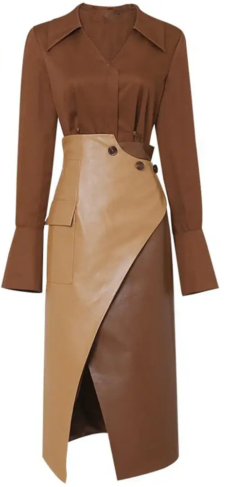 Stijlvolle 2-delige dames herfstset van Vanista