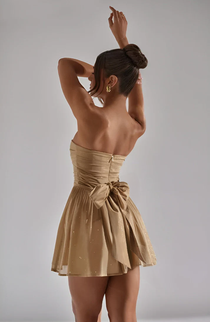 Veerle | Glamoureuze Paillettenjurk Strapless