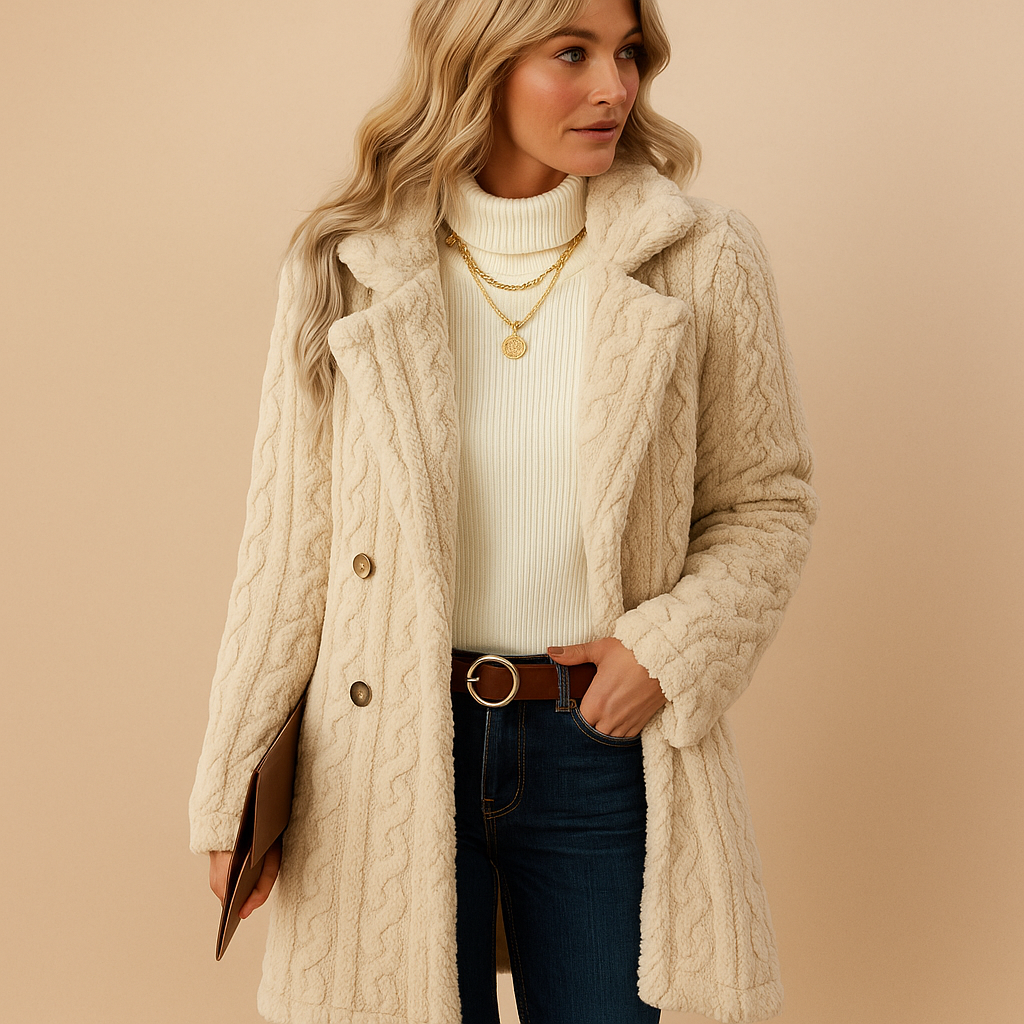 Warme winterjas voor dames, elegant-Vanista
