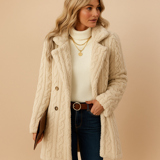Warme winterjas voor dames, elegant-Vanista