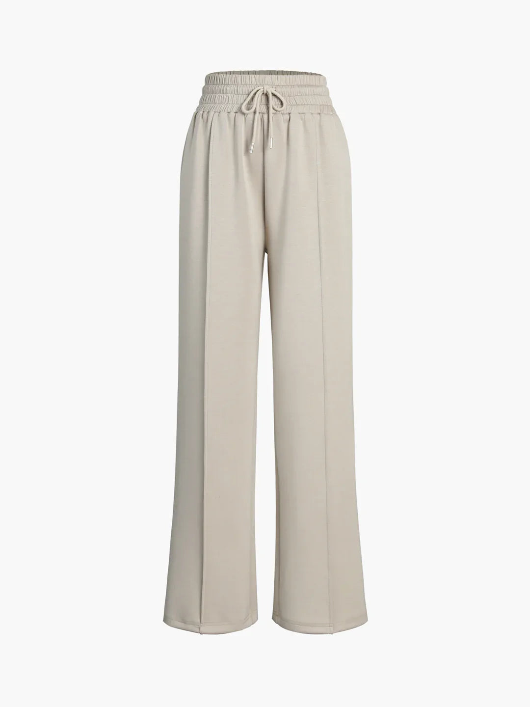 Wijde polyester broek met relaxte pasvorm en lichte stretch – Vanista