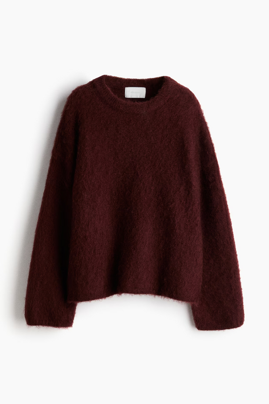 Oversized crewneck sweater — zacht & minimal | Vanista - Vanista