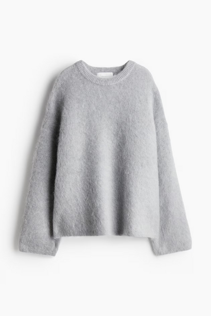 Oversized crewneck sweater — zacht & minimal | Vanista - Vanista