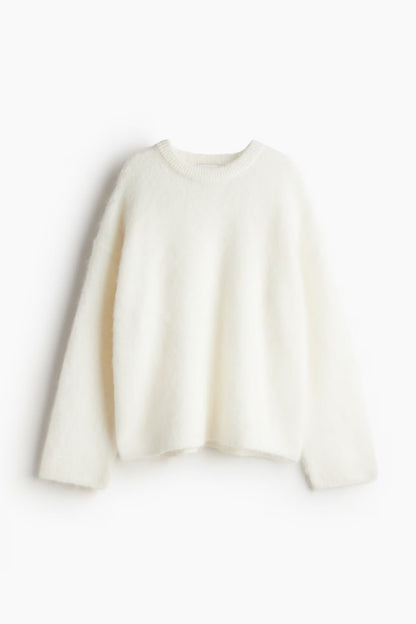 Oversized crewneck sweater — zacht & minimal | Vanista - Vanista