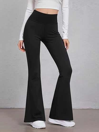 Zwarte hoge taille slim fit broek voor dames. -Vanista