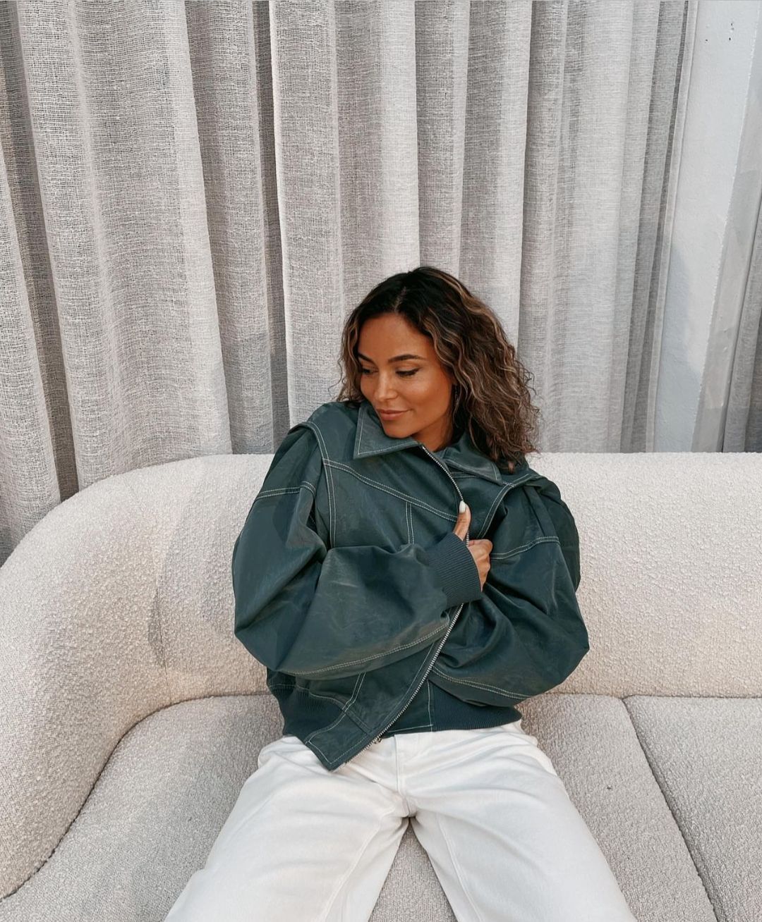 Oversized leren jas I ANABEL - Vanista