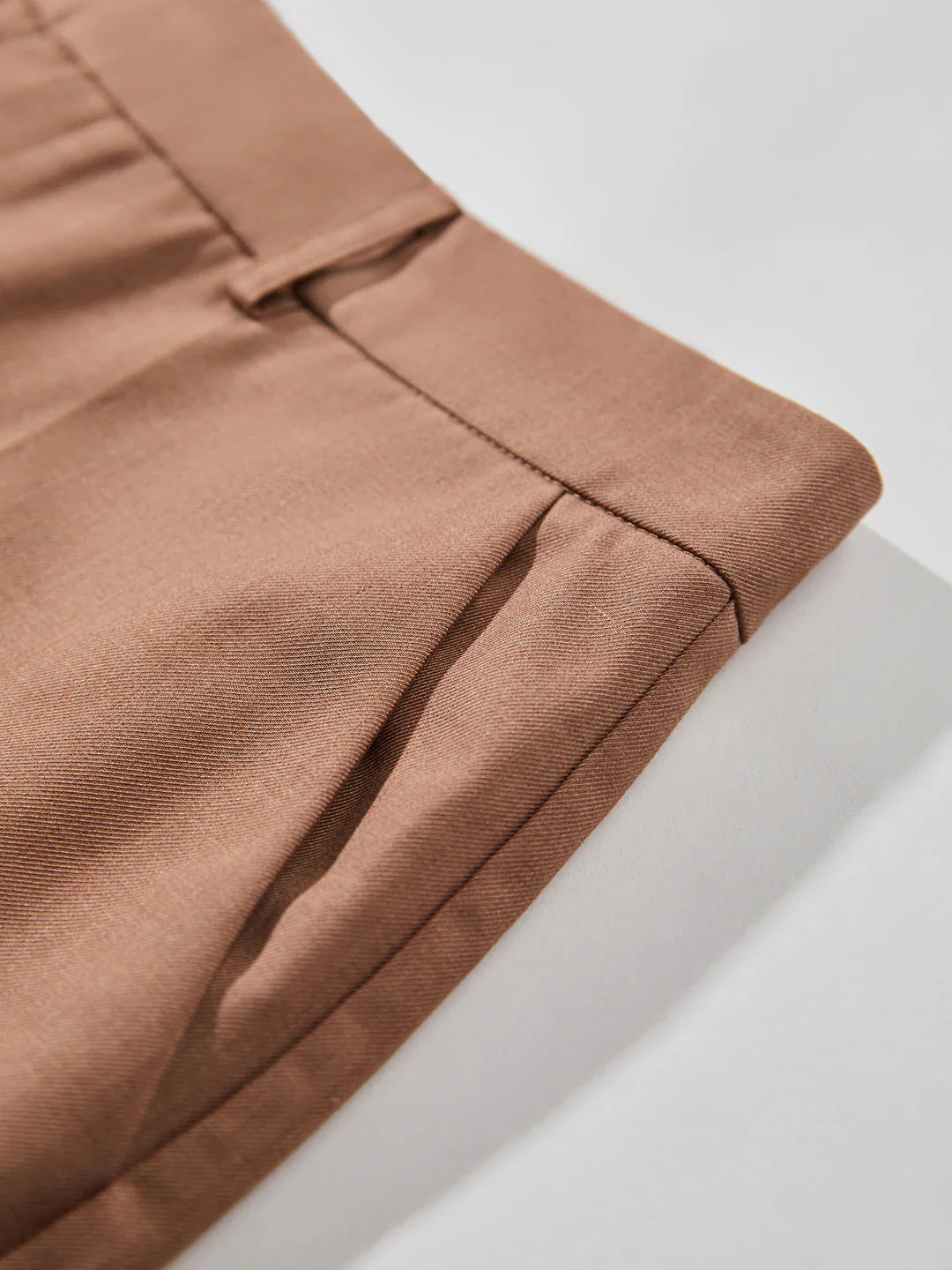 Dames getailleerde pantalon, enkellang — beige | Victoria - Vanista