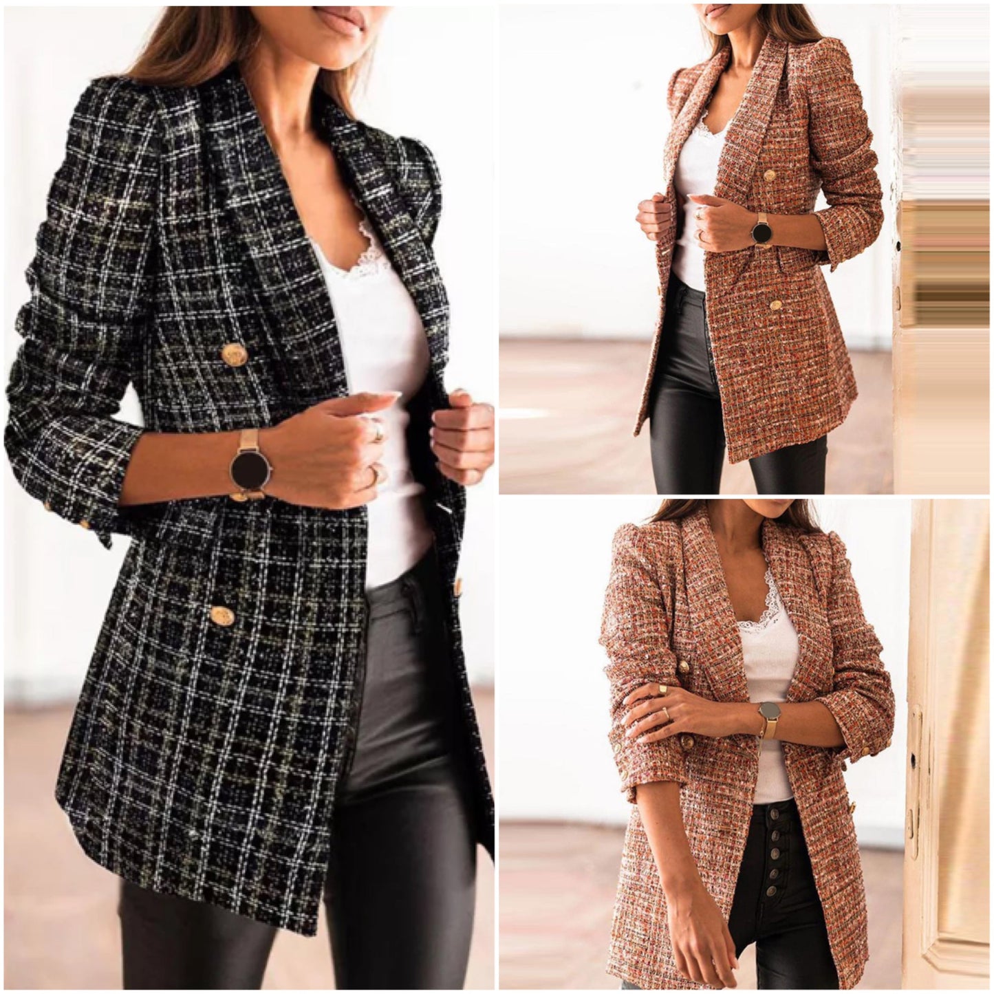 Leona | Stijlvolle lange blazer