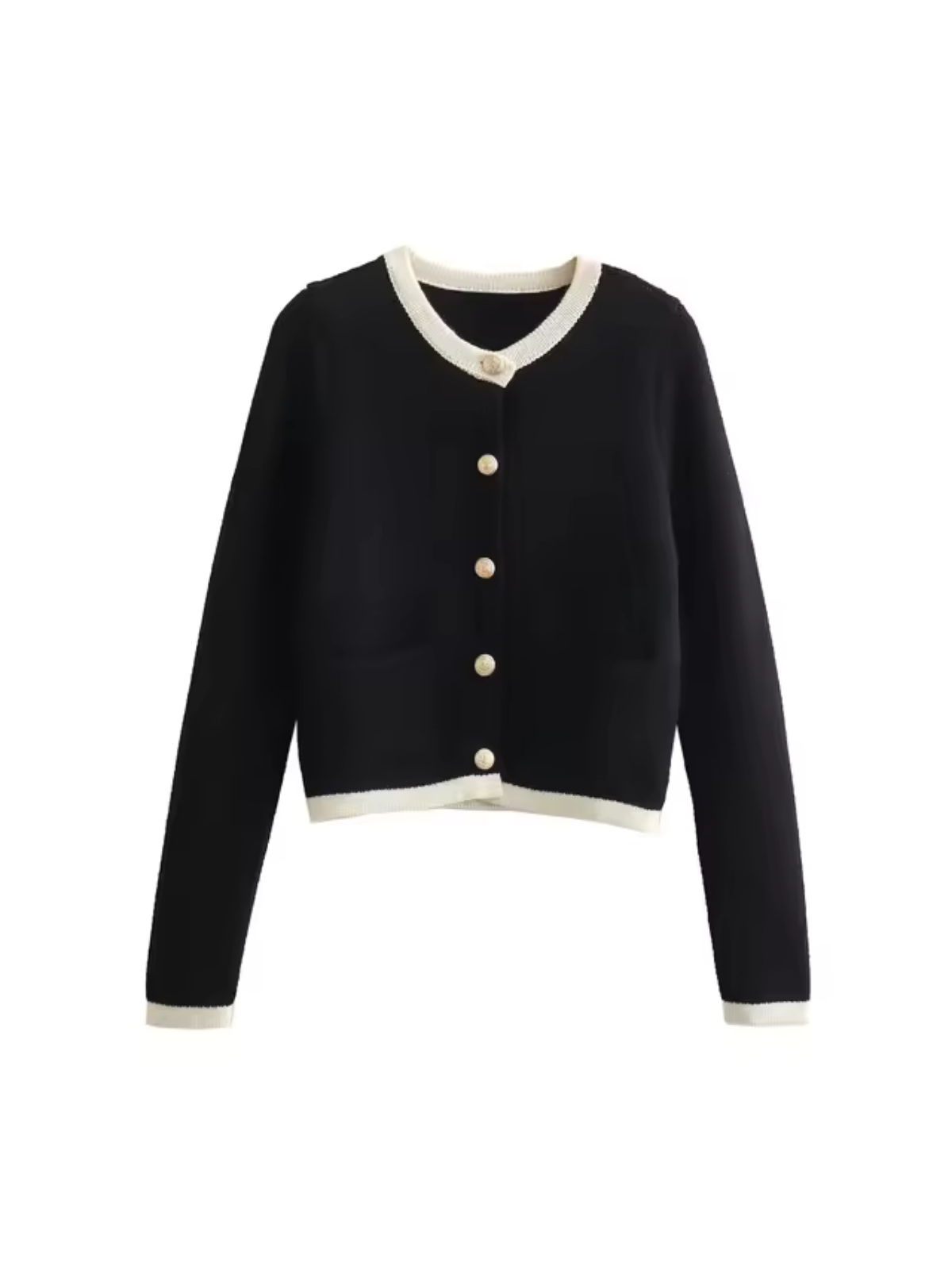 cardigan-zwart-klassiek-getailleerd-vanista