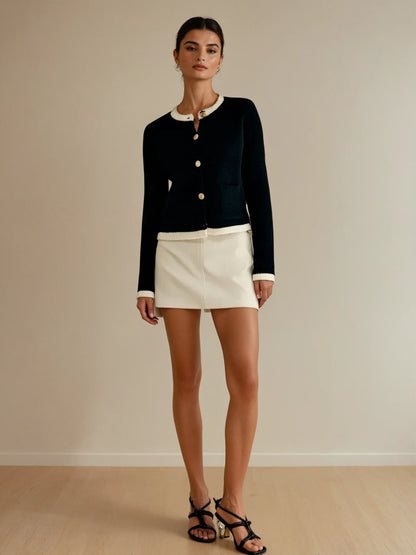 cardigan-zwart-klassiek-getailleerd-vanista