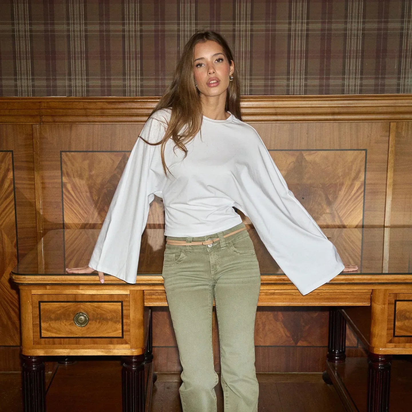 Crop top met ronde hals — modern & comfortabel | Vanista - Vanista
