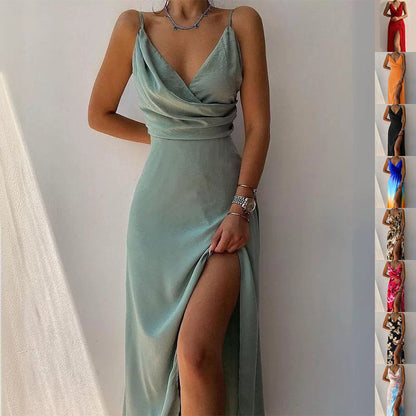 Eliona | Slingerjurk met V-hals - Zomerse elegantie