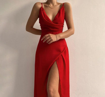Eliona | Slingerjurk met V-hals - Zomerse elegantie