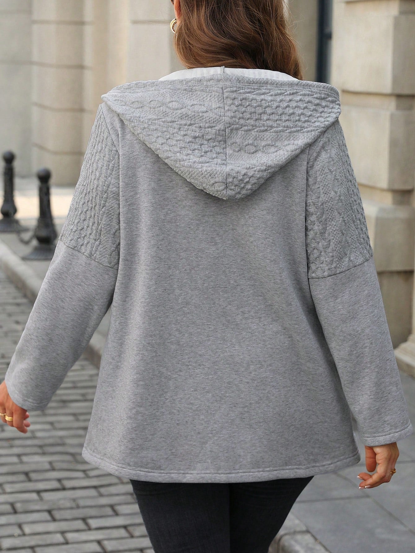 Hoodie / Jas met capuchon en ritssluiting voor Herfst I Melanie - Vanista