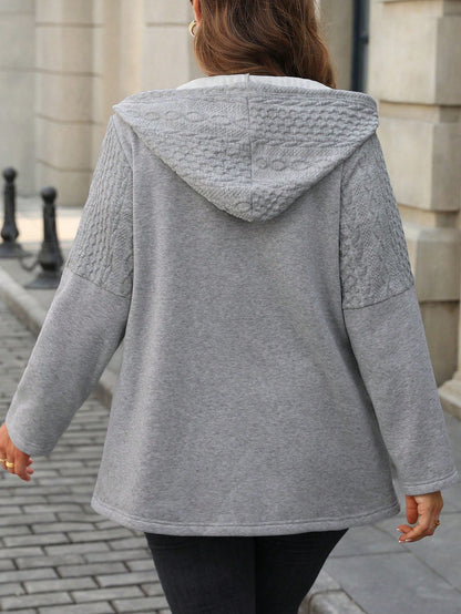 Hoodie / Jas met capuchon en ritssluiting voor Herfst I Melanie - Vanista