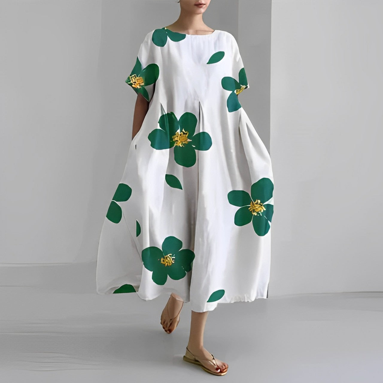 Fleur| Kleurrijke Losse Jurk met Print