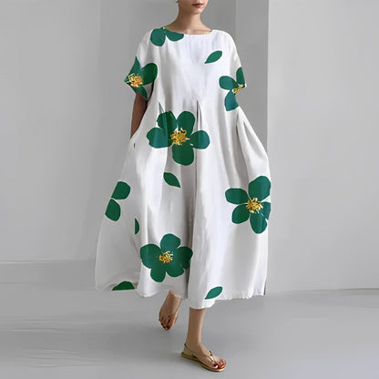 Fleur| Kleurrijke Losse Jurk met Print
