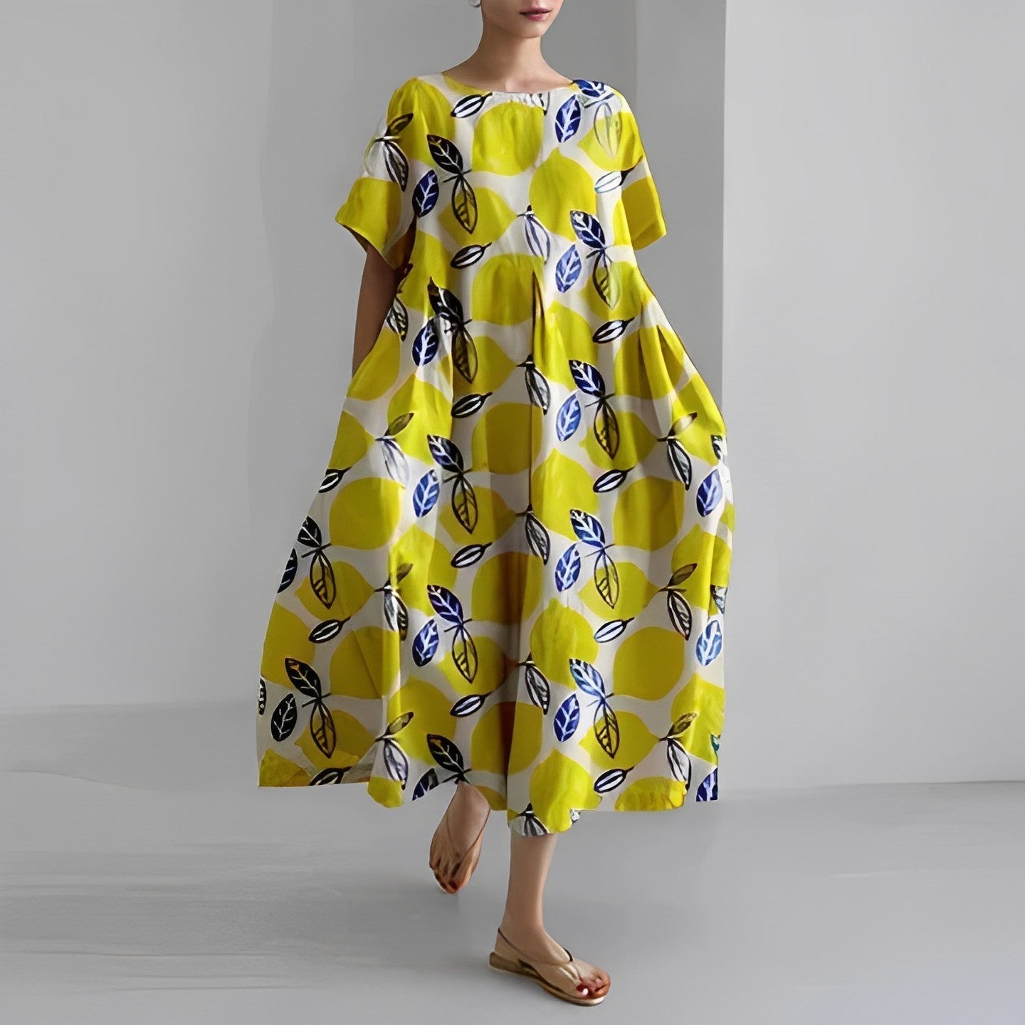 Fleur| Kleurrijke Losse Jurk met Print