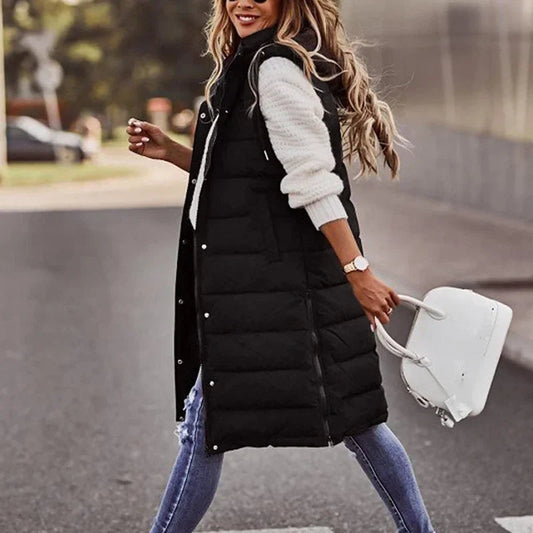 lange gewatteerde bodywarmer van Vanista