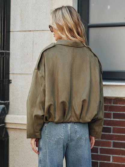  on-trend Suède Zip-Up Jas van Vanista