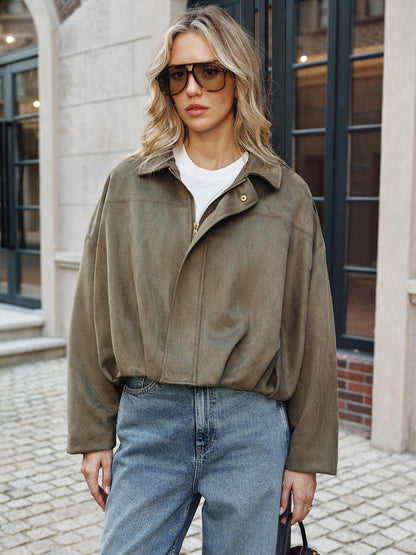  on-trend Suède Zip-Up Jas van Vanista