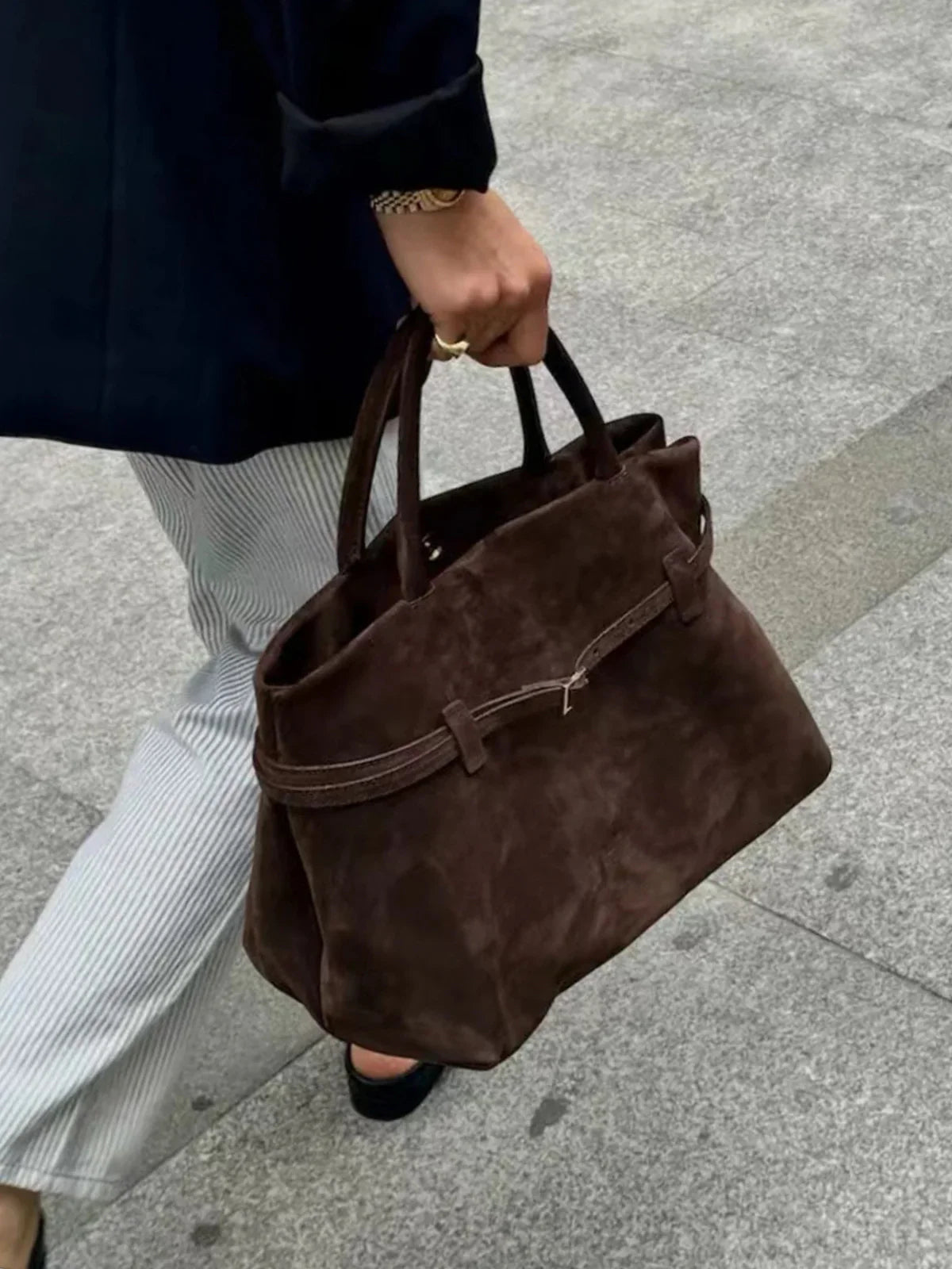 Vintage handtas met gesp — elegant | Vanista - Vanista