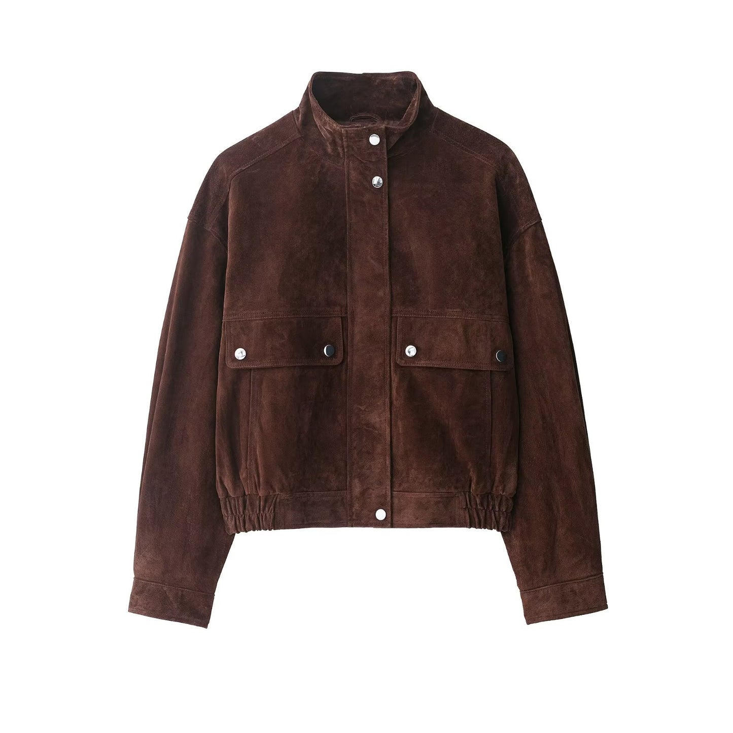 verfijnde suède jack uit de Nieuwe collectie