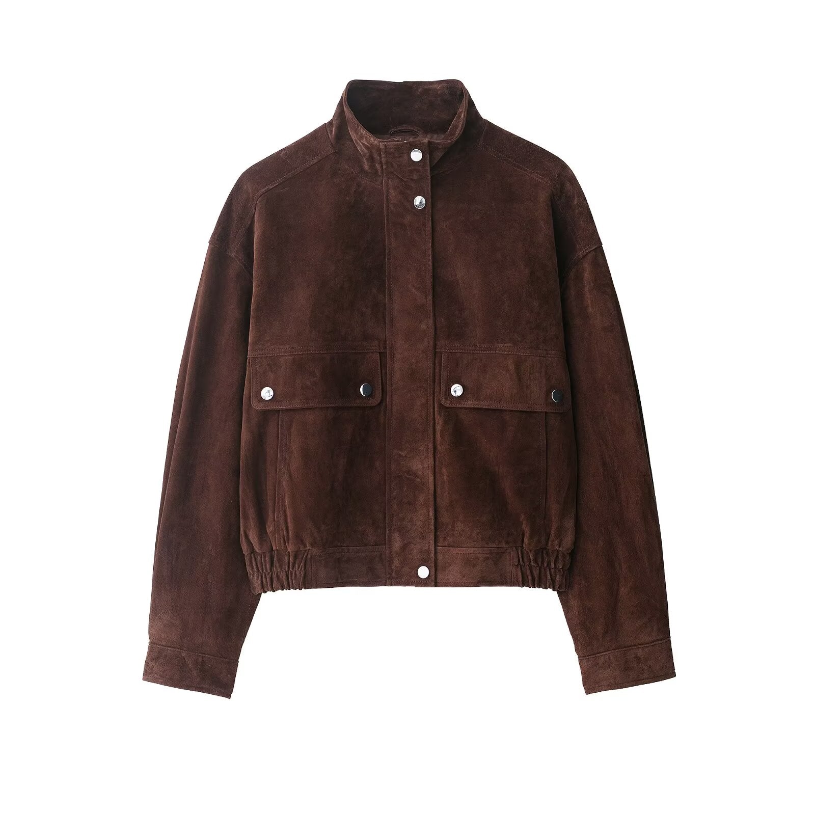verfijnde suède jack uit de Nieuwe collectie