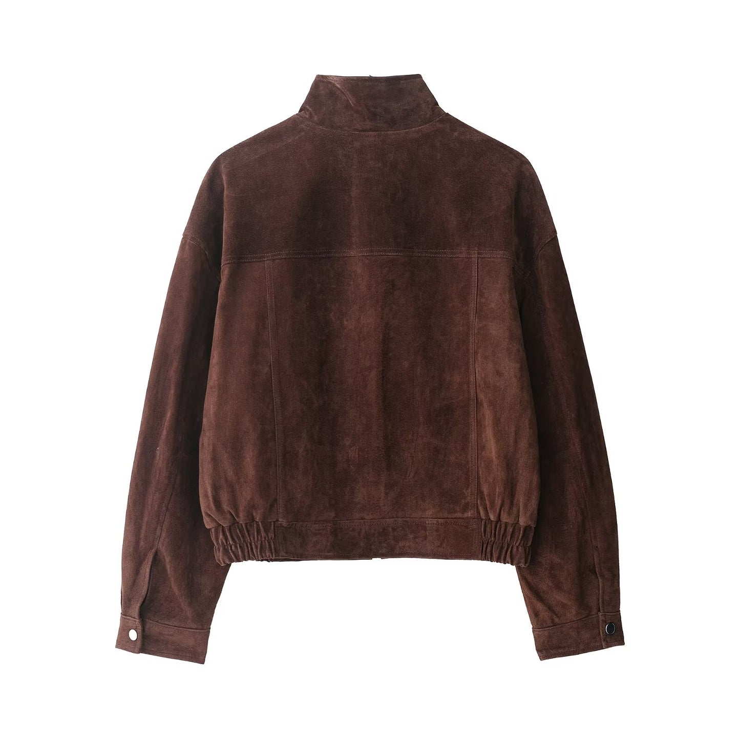verfijnde suède jack uit de Nieuwe collectie